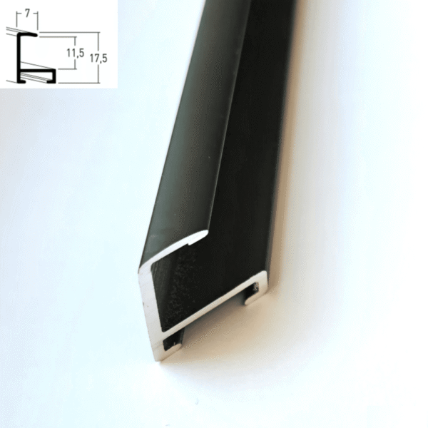 Modernus veidrodis „Black Minimalism“