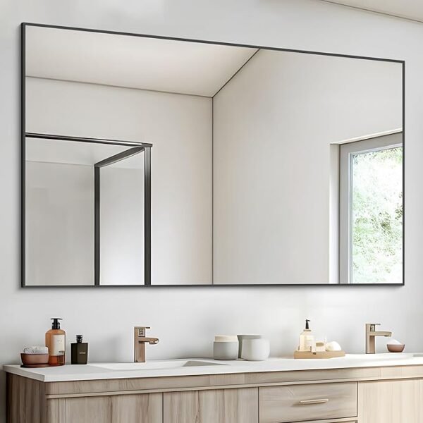 Modernus veidrodis „Black Minimalism“