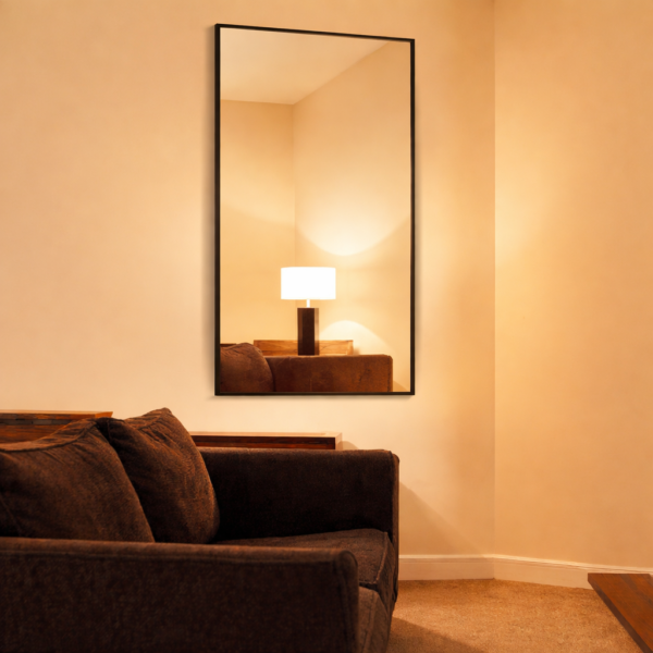 Modernus veidrodis „Black Minimalism“